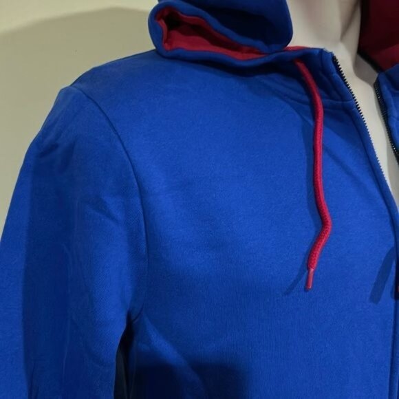 NCAA Kansas Jayhawks zip sweatshirt hoodie jacket men’s large New - Picture 7 of 9